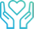 Hands holding heart symbol (with SPD gradient)